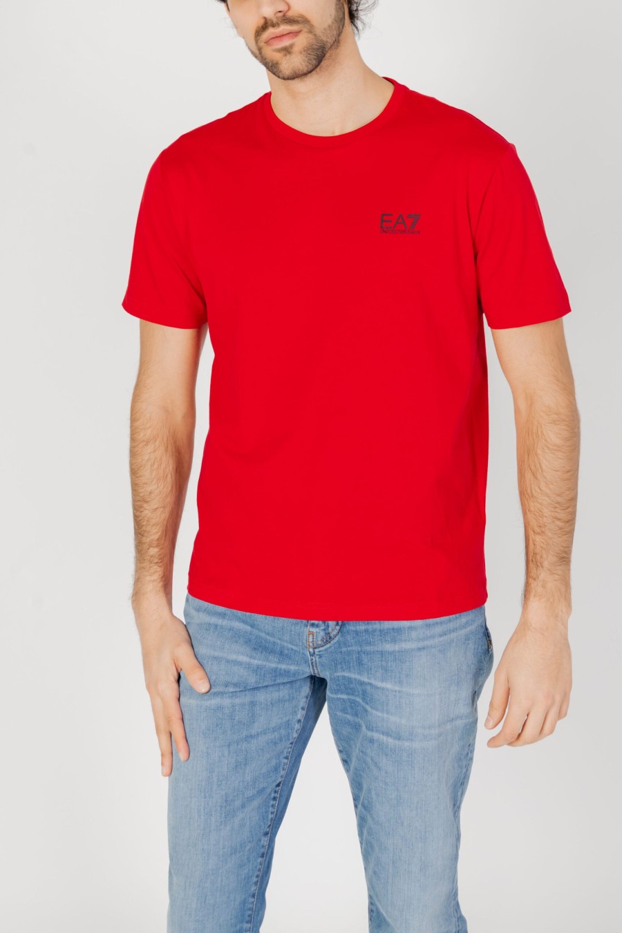 Uomo EA7 | T-Shirt Ea7 Rosso