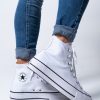 Donna Converse | Sneakers Converse Platform Alta Bianco