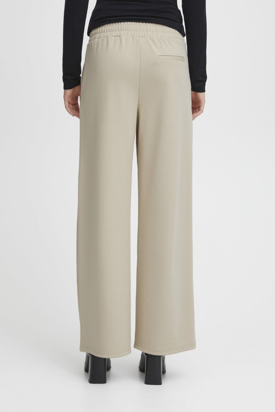 Donna Ichi | Pantaloni Regular Ichi Ihkate Sus Long Wide Pa2 Beige