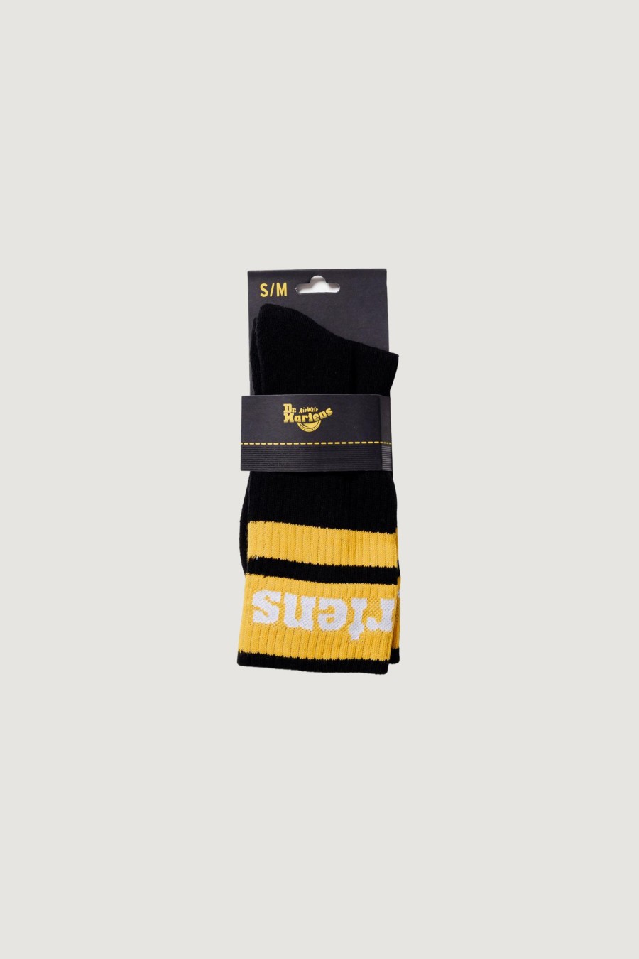 Donna Dr. Martens | Calzini Dr. Martens Athletic Logo Sockllow Organic Cotton Blend Nero