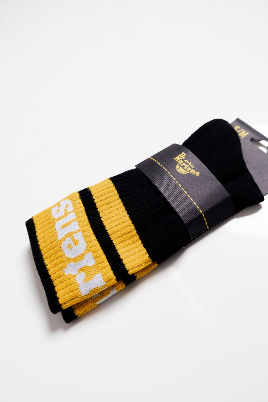 Donna Dr. Martens | Calzini Dr. Martens Athletic Logo Sockllow Organic Cotton Blend Nero