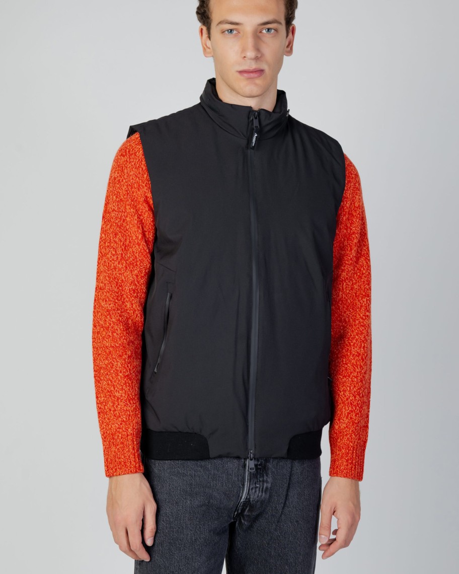 Uomo Aquascutum | Smanicato Aquascutum Active Vest Nero