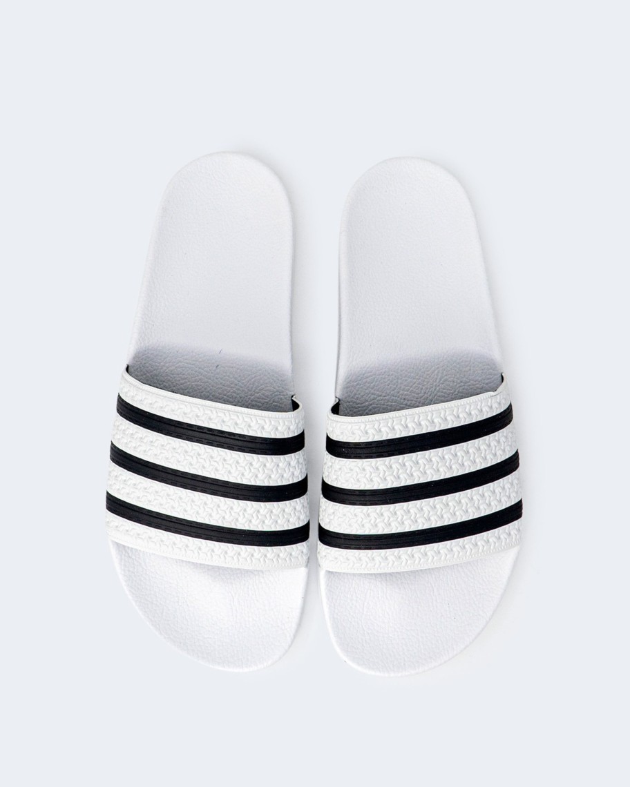 Uomo Adidas Originals | Ciabatte Adidas Originals Adilette Bianco