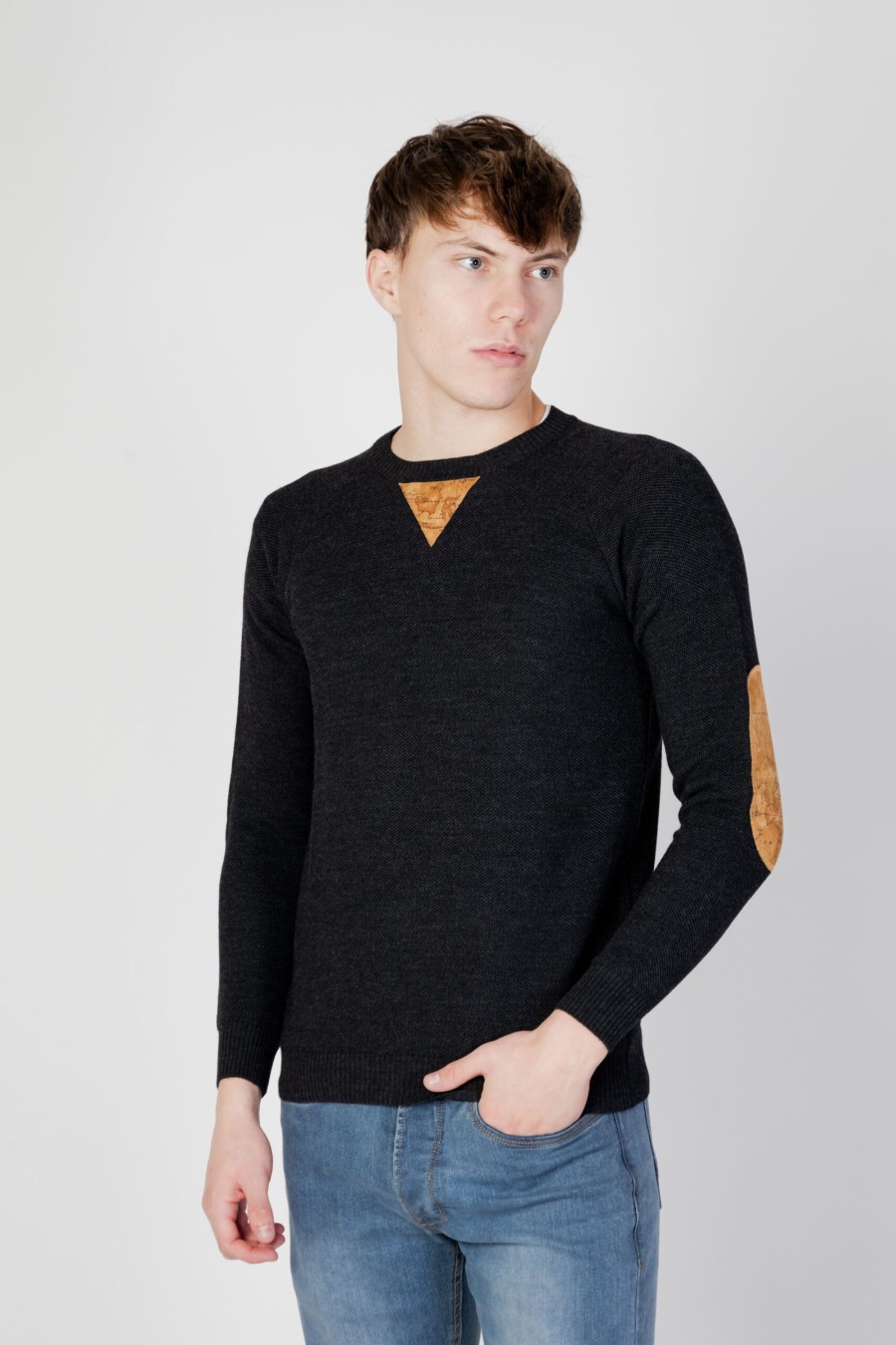 Uomo Alviero Martini Prima Classe | Maglione Alviero Martini Prima Classe Antracite