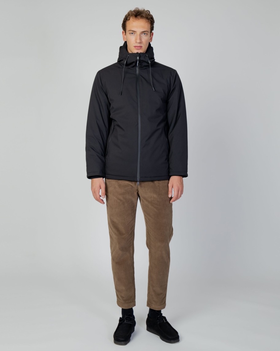 Uomo Aquascutum | Parka Aquascutum Active Shell Mid Parka Nero