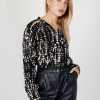 Donna Jacqueline de Yong | Bluse Manica Lunga Jacqueline De Yong Jdyjackson L/S V-Neck Top Wvn Exp Nero