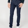 Uomo Gas | Jeans Tapered Gas Sax Zip Rev Blue Denim Scuro