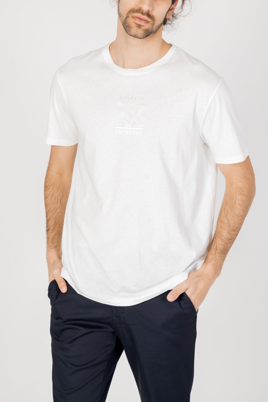 Uomo Armani Exchange | T-Shirt Armani Exchange Bianco