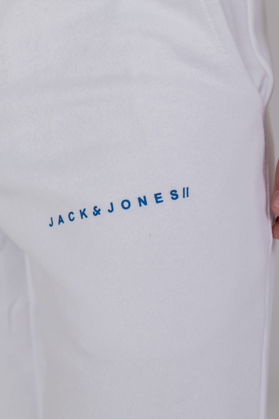 Uomo Jack Jones | Pantaloni Sportivi Jack Jones Jpstgordon Jjglobus Bianco