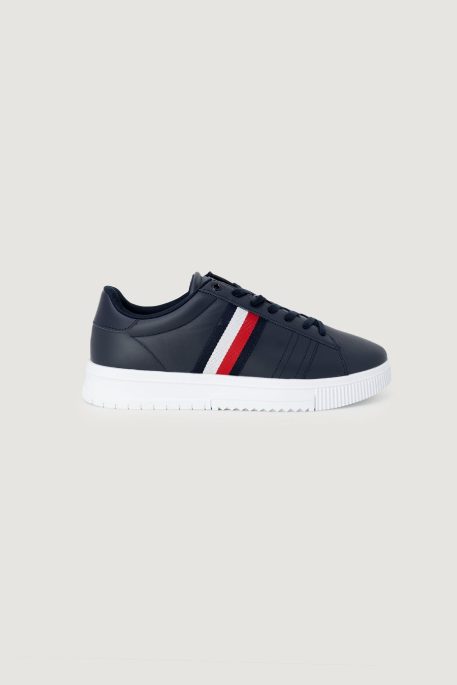 Uomo Tommy Hilfiger | Sneakers Tommy Hilfiger Supercup Leather Blu