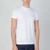 Uomo Aquascutum | T-Shirt Intimo Aquascutum Underwear T-Shirt Bianco