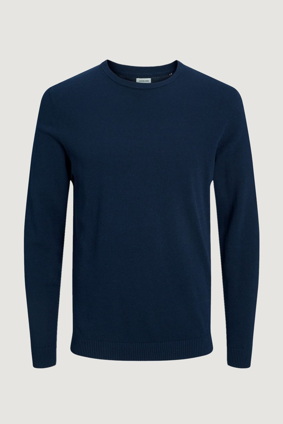 Uomo Jack Jones | Maglia Jack Jones Jjebasic Knit Crew Neck Noos Blue Scuro