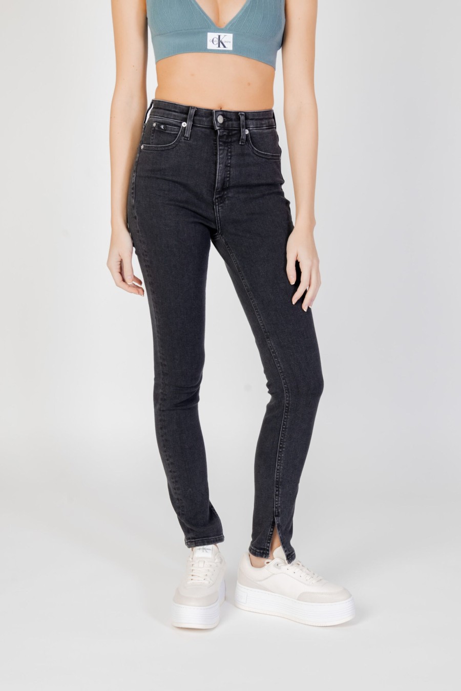 Donna Calvin Klein | Jeans Skinny Calvin Klein High Rise Black Jeans