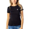 Donna Calvin Klein | T-Shirt Calvin Klein Ck Embroidery Slim Tee Nero