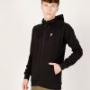 Uomo Fila | Felpa Con Cappuccio Fila Romulus Hooded Track Nero