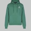 Uomo Aquascutum | Felpa Con Cappuccio Aquascutum Active Small Logo Hoodie Fleece Verde