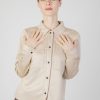 Donna Street One | Camicia Manica Lunga Street One Velours Jkt Beige