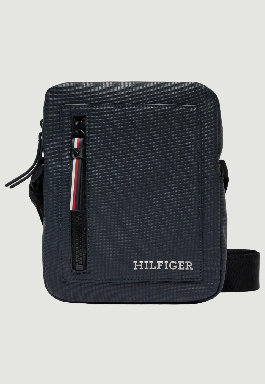 Uomo Tommy Hilfiger | Borsa Tommy Hilfiger Pique Mini Reporter Blu