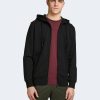 Uomo Jack Jones | Felpa Con Cappuccio Jack Jones Basic Nero