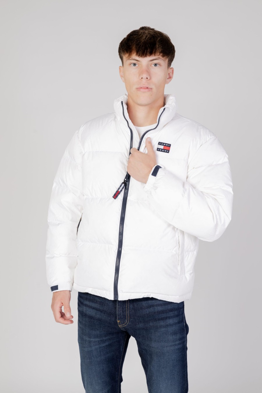 Uomo Tommy Hilfiger | Piumino Tommy Hilfiger Tjm Alaska Puffer Bianco