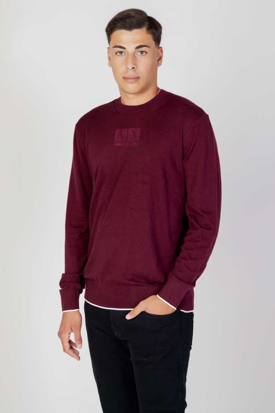 Uomo Armani Exchange | Maglia Armani Exchange Bordeaux