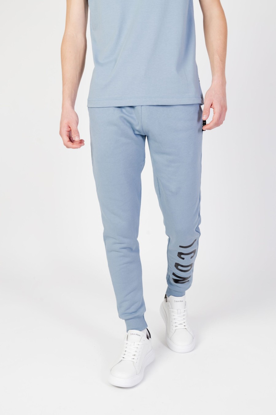 Uomo Icon | Pantaloni Sportivi Icon Logo Celeste