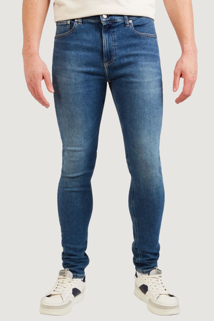 Uomo Calvin Klein | Jeans Skinny Calvin Klein Super Denim Scuro