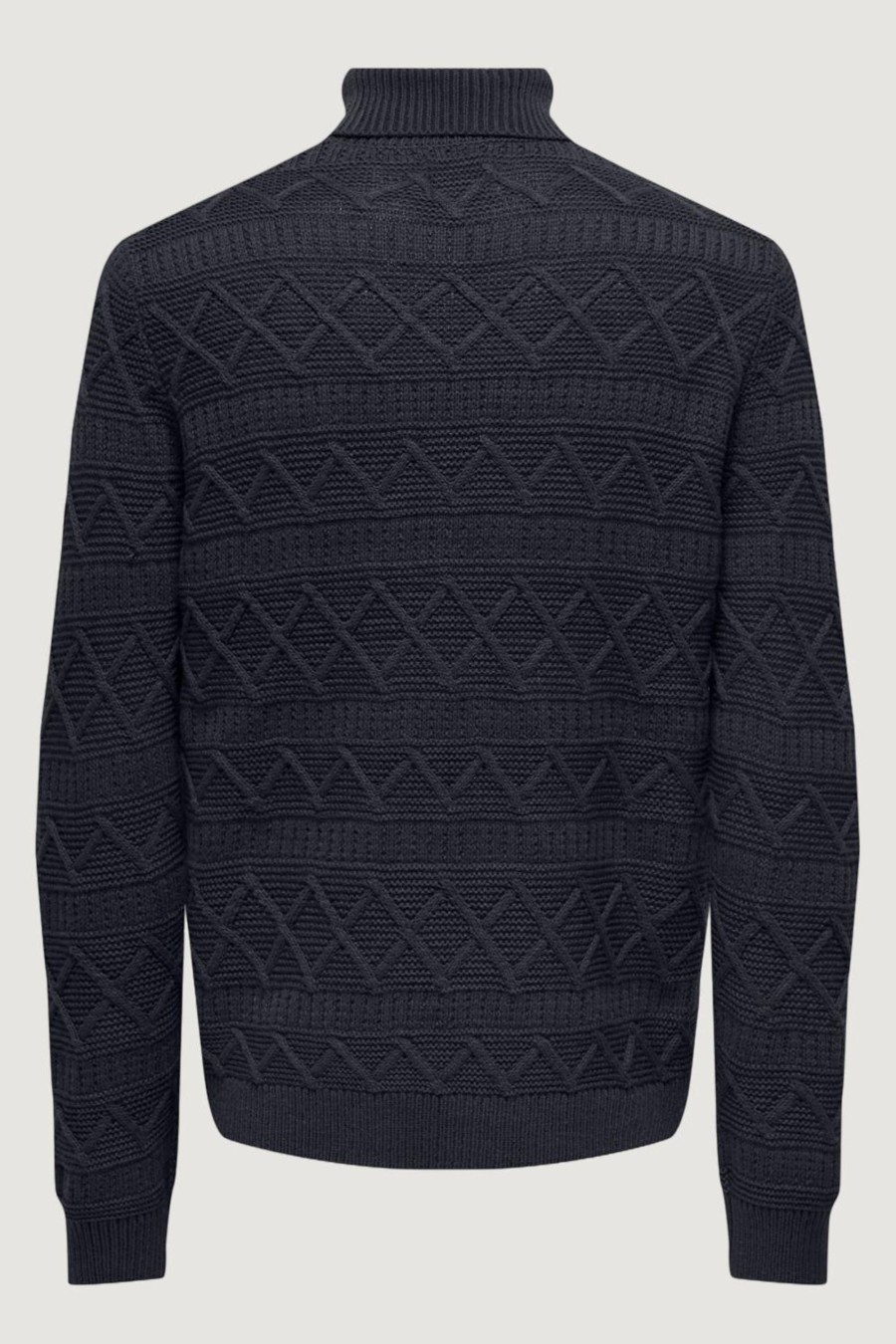 Uomo Only & Sons | Maglione Only & Sons Onswade Reg 5 Struc Roll Neck Knit Blue Scuro