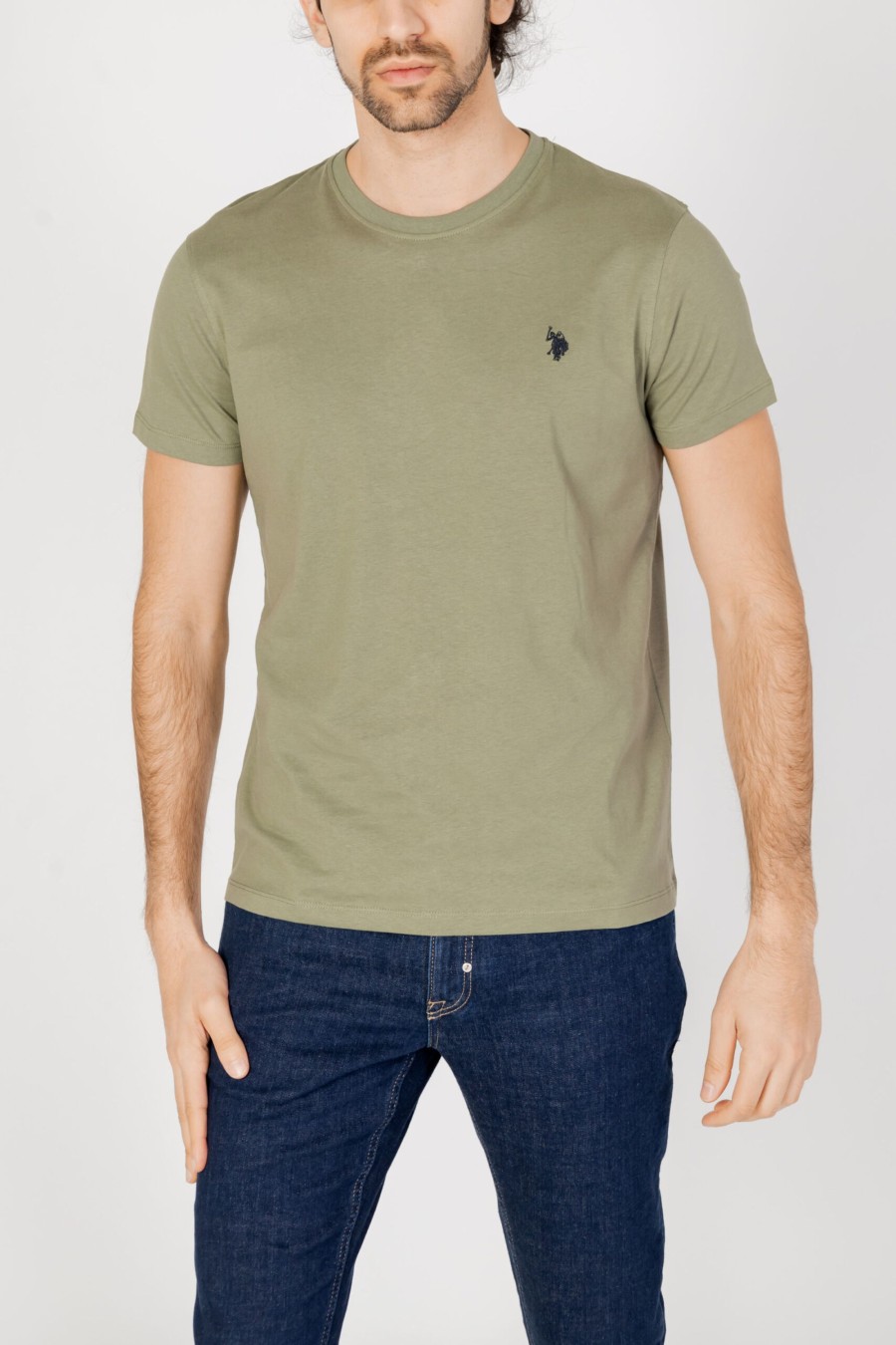 Uomo U.S. Polo Assn. | T-Shirt U.S. Polo Assn. Mick Verde Oliva