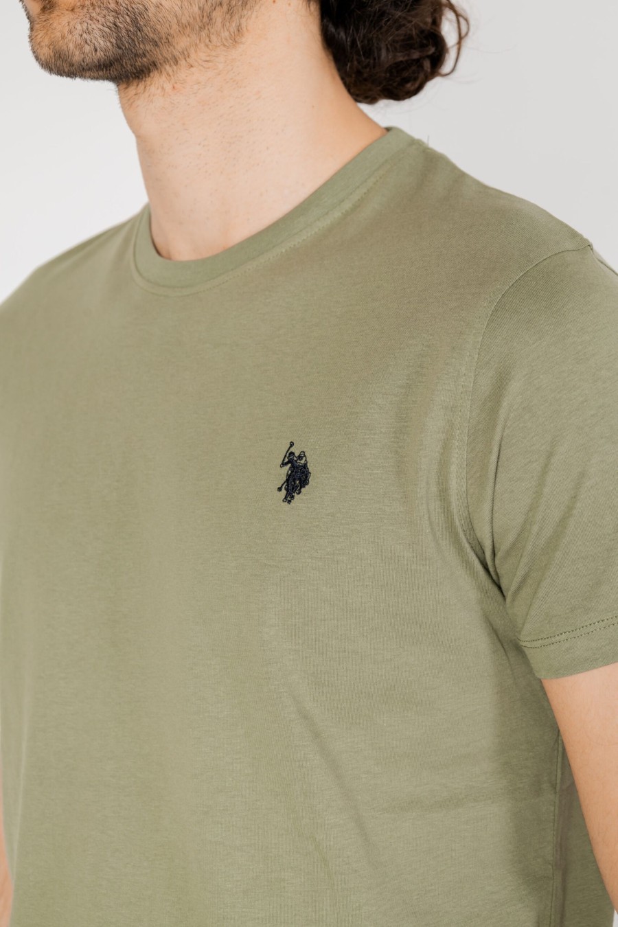 Uomo U.S. Polo Assn. | T-Shirt U.S. Polo Assn. Mick Verde Oliva