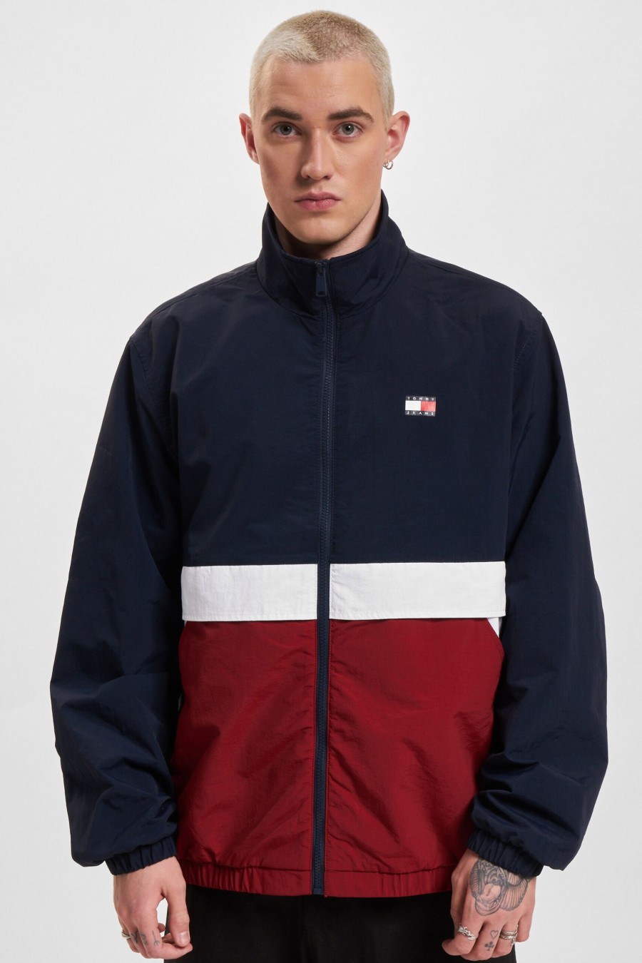 Uomo Tommy Hilfiger | Giacchetto Tommy Hilfiger Essential Colorb Blu