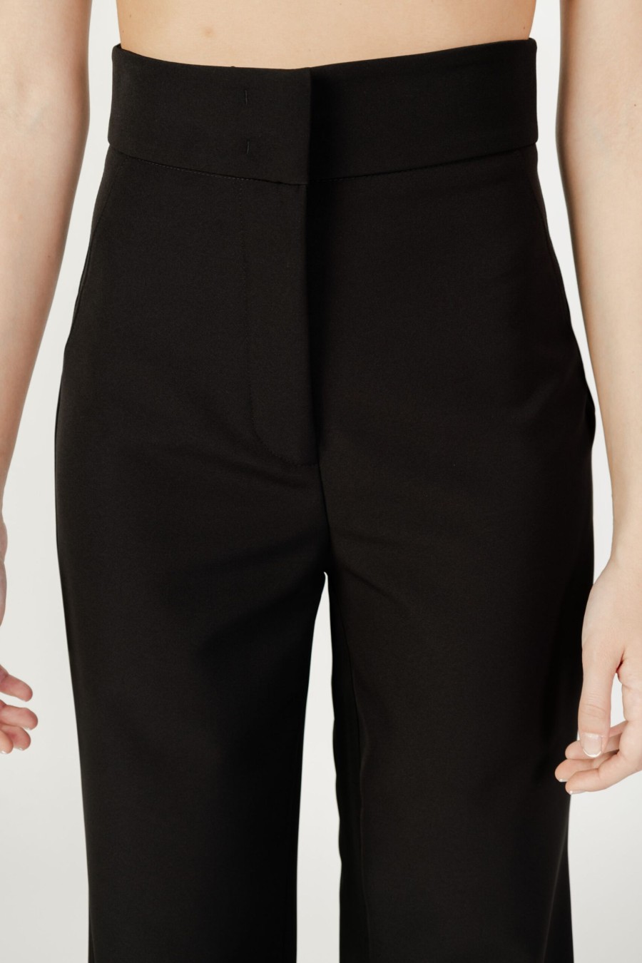 Donna Silence | Pantaloni A Palazzo Silence - Nero