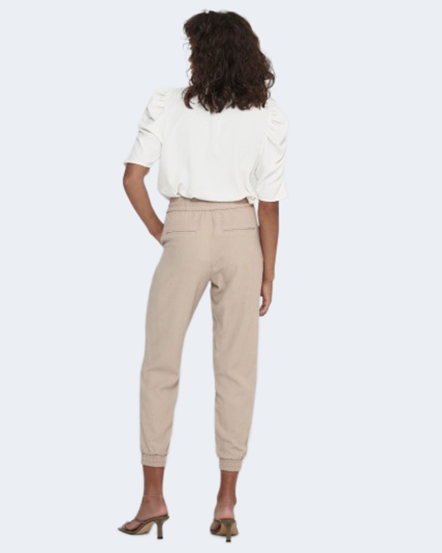 Donna Only | Pantaloni Regular Only Kelda-Emery Mw Pull-Up Pants Pnt Noos Beige