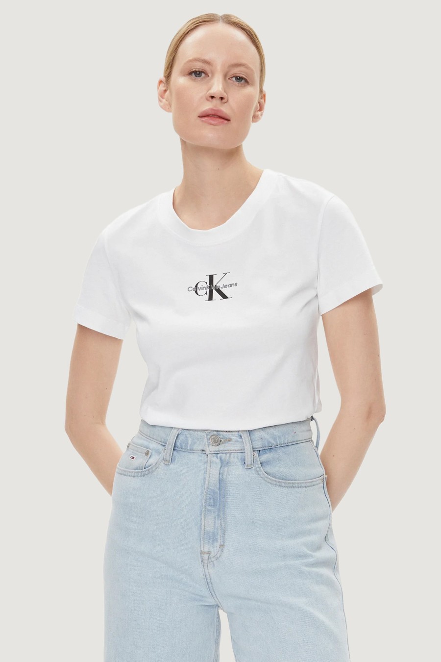 Donna Calvin Klein | T-Shirt Calvin Klein Monologo Bianco