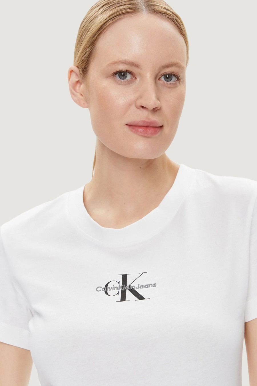 Donna Calvin Klein | T-Shirt Calvin Klein Monologo Bianco