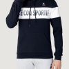 Uomo Le Coq Sportif | Felpa Con Cappuccio Le Coq Sportif Bah Hoody Blu