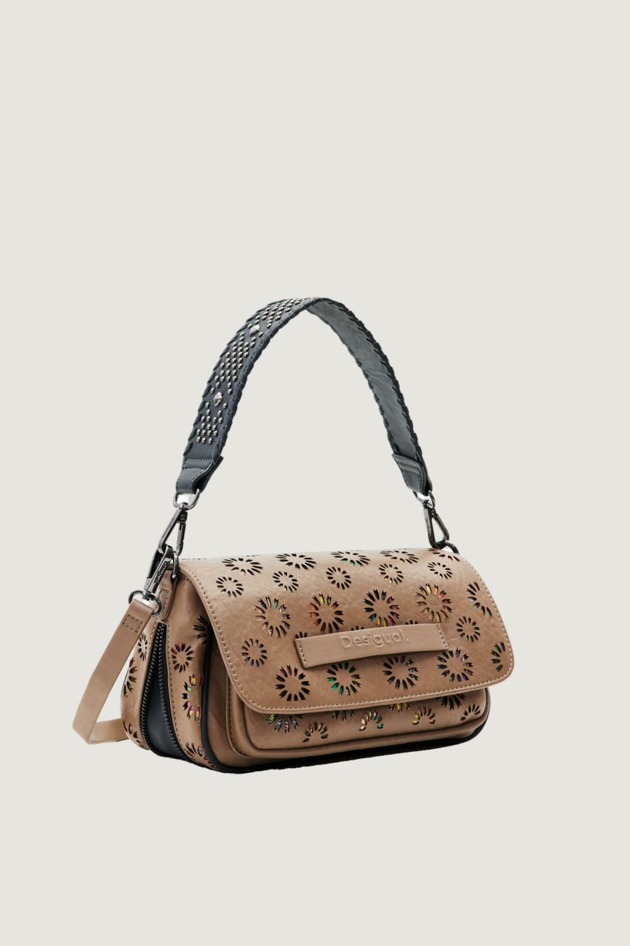 Donna Desigual | Borsa Desigual Bols_Amorina_Tromso Beige Scuro