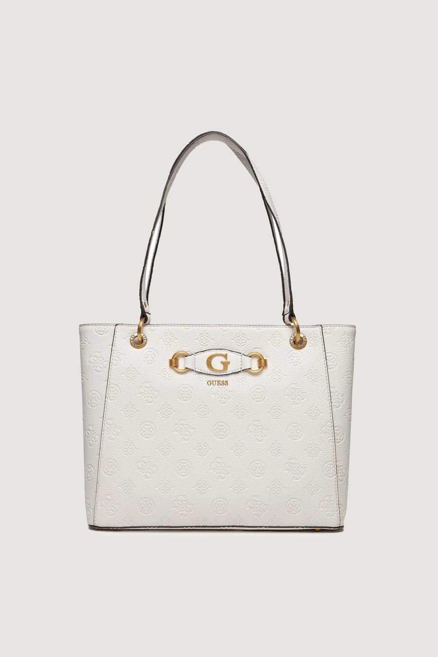 Donna Guess | Borsa Guess Izzy Peony Noel Tote Bianco