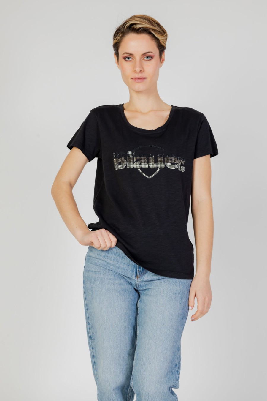 Donna Blauer | T-Shirt Blauer Nero