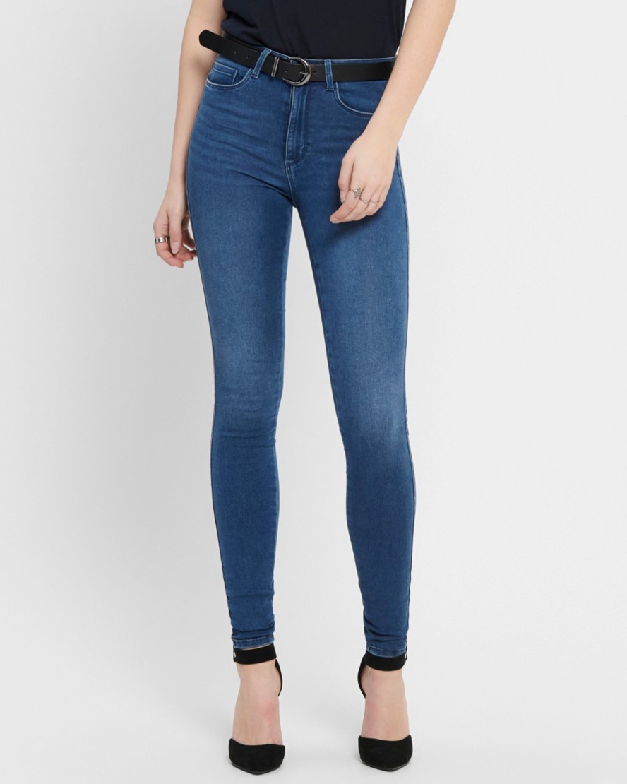 Donna Only | Jeans Skinny Only Onlroyal Life High W.Skinny Pim504 Noos Blue Denim Chiaro