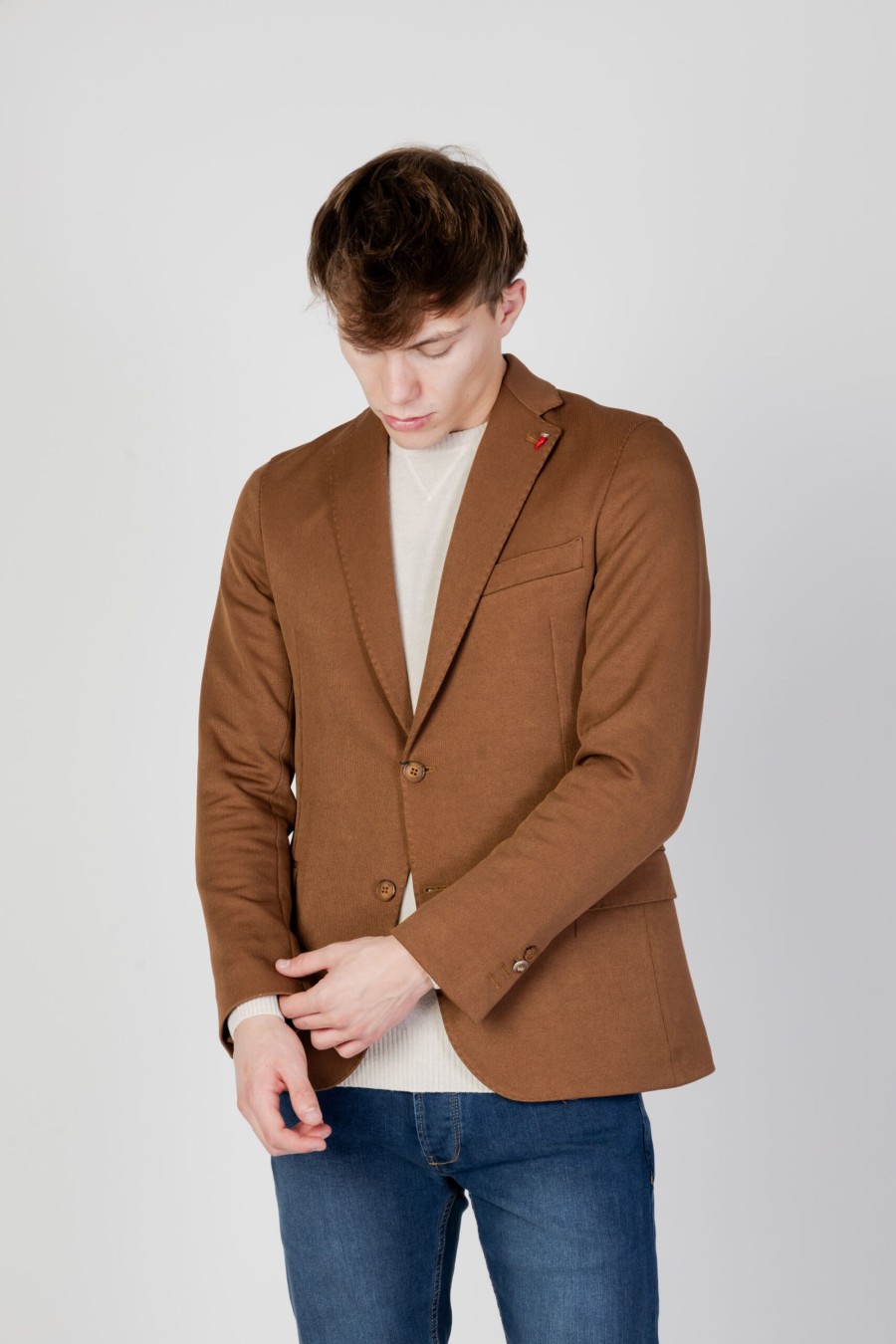 Uomo Mulish | Giacca Da Completo Mulish Gks9 Beige Scuro