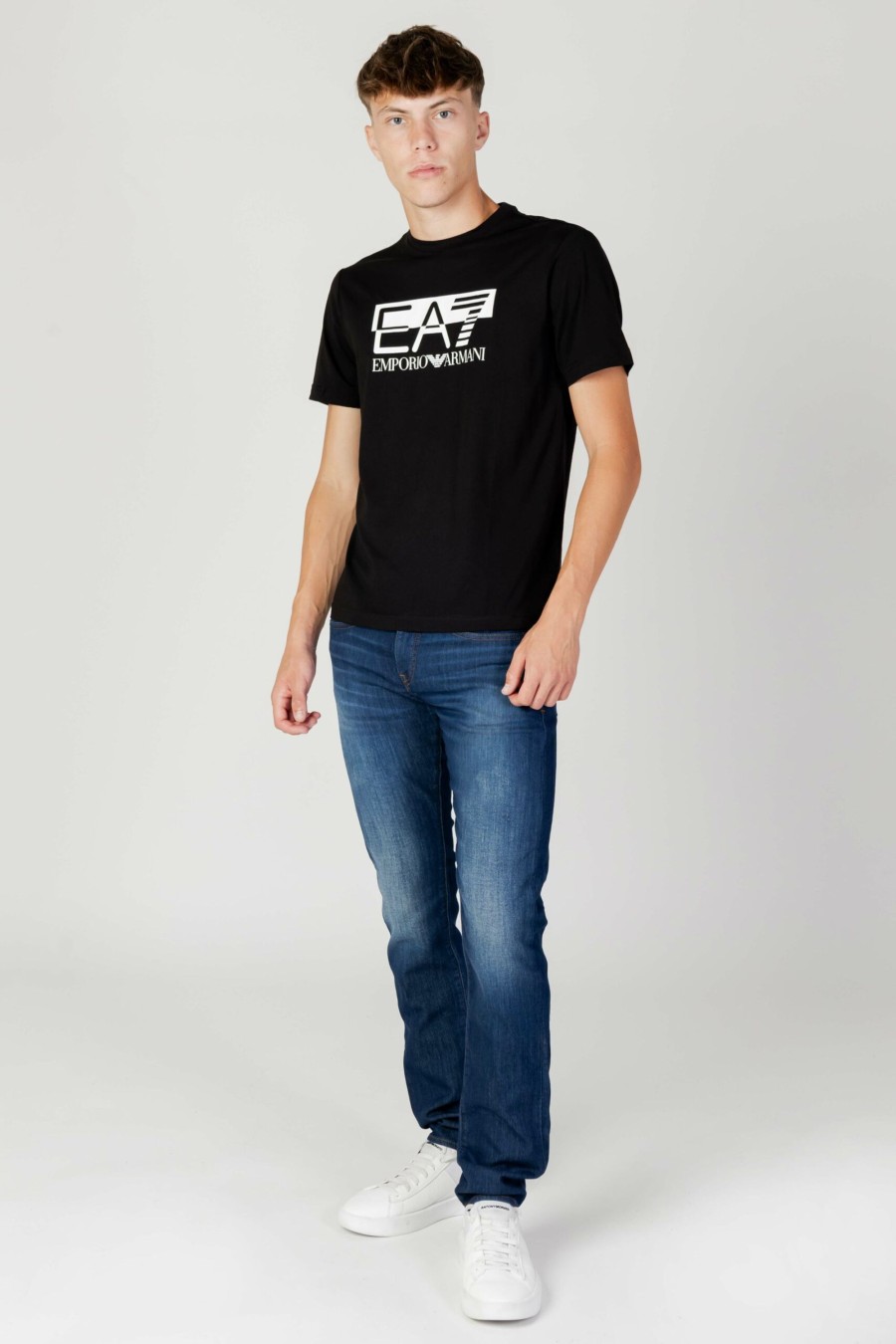 Uomo EA7 | T-Shirt Ea7 Nero