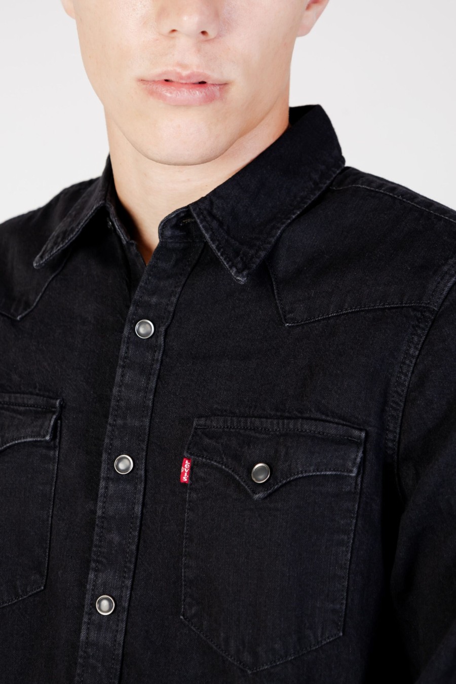 Uomo Levi's® | Camicia Manica Lunga Levi'S® Barstow Western Standard Nero