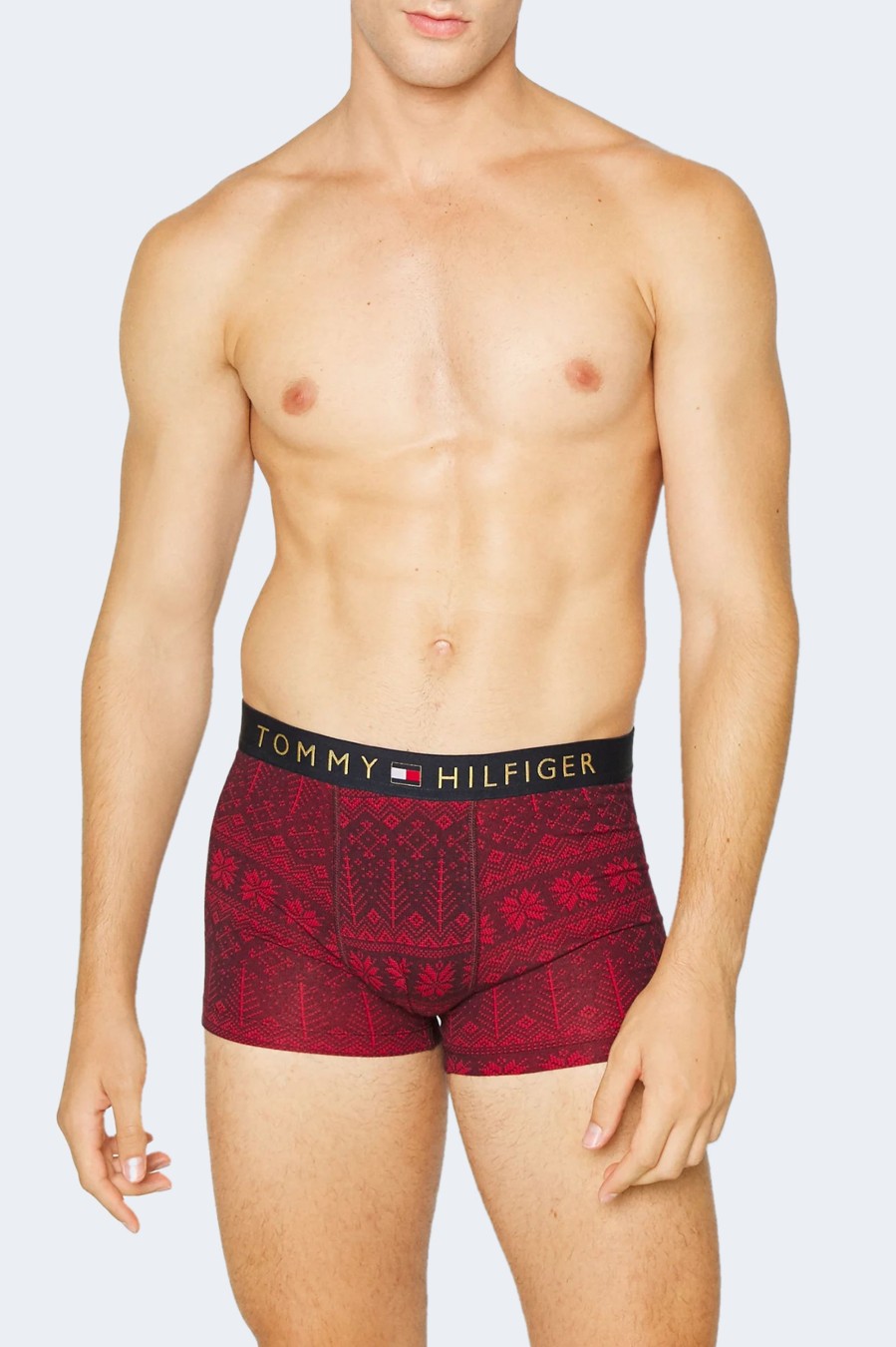 Uomo Tommy Hilfiger | Boxer Tommy Hilfiger Trunk & Sock Set Bordeaux