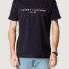 Uomo Tommy Hilfiger | T-Shirt Tommy Hilfiger Core Tommy Logo Tee Blu