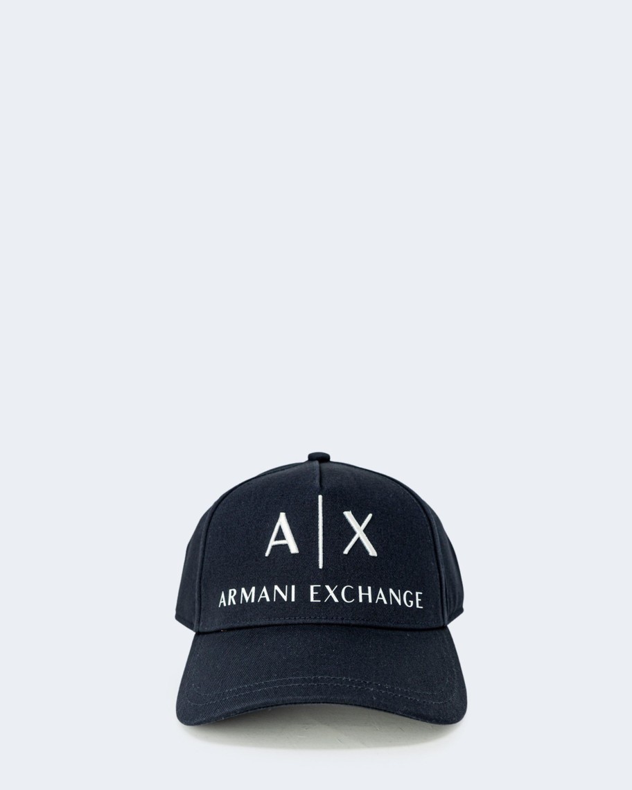 Uomo Armani Exchange | Cappello Con Visiera Armani Exchange Baseball Blu