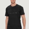 Uomo Calvin Klein | T-Shirt Calvin Klein Logo Repeat Nero