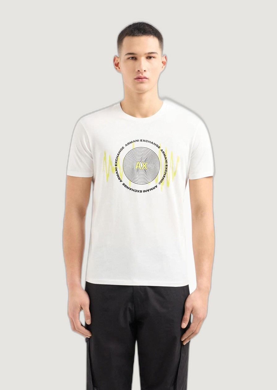 Uomo Armani Exchange | T-Shirt Armani Exchange Panna