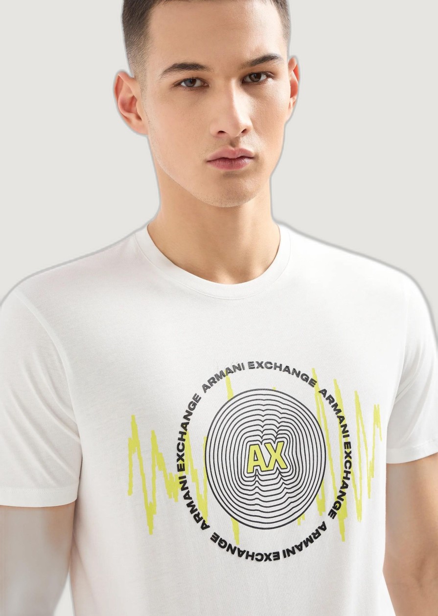 Uomo Armani Exchange | T-Shirt Armani Exchange Panna