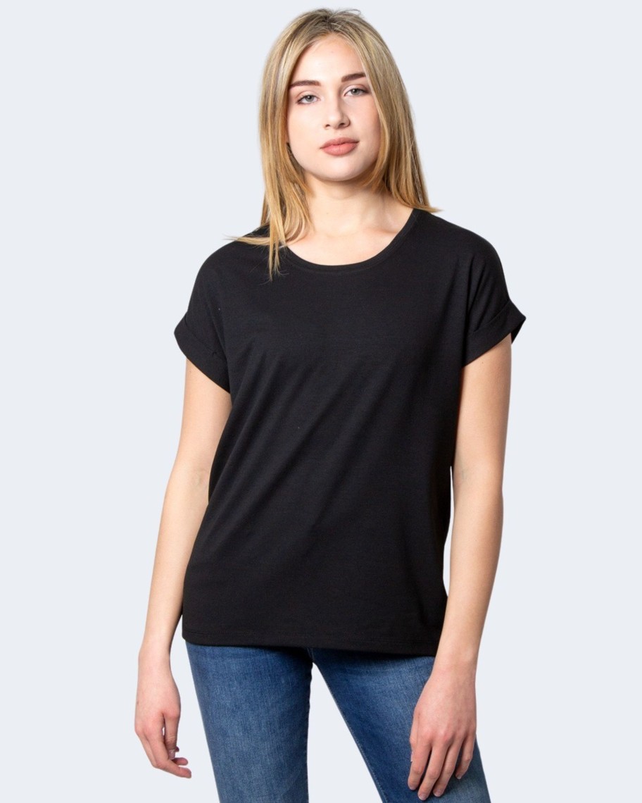 Donna Only | T-Shirt Only Onlmoster S/S O-Neck Top Noos Jrs Nero